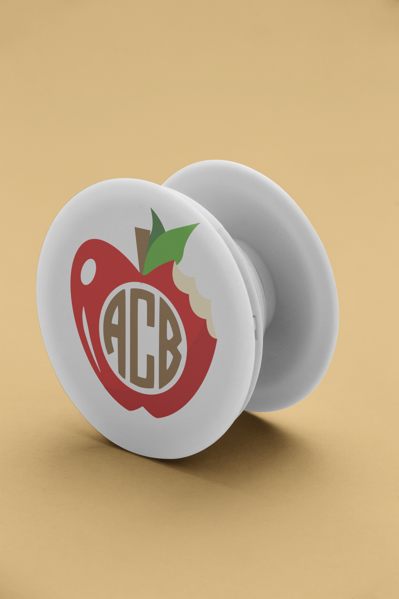 Phone Grip  - “Apple Monogram” - Teacher's Faves