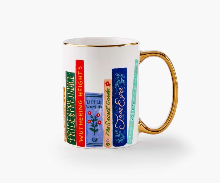 Rifle Paper Co. - Porcelain Mug - Book Club