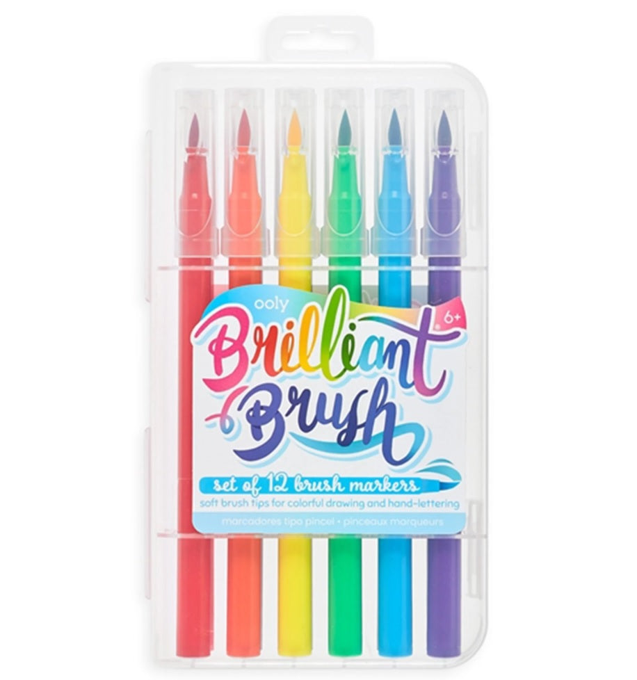 OOLY - Brilliant Brush Markers - Set of 12