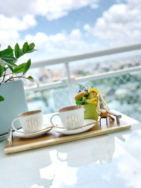 Set de Tazas “Miranda” con Monograma