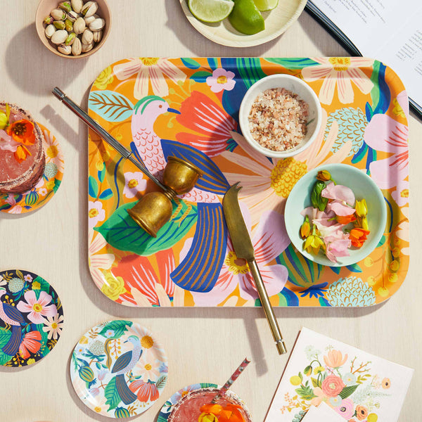 Rifle Paper Co - Medium Rectangle Tray - Dovecote