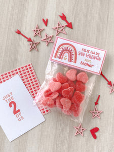Gummy Hearts Candy Treat Bag