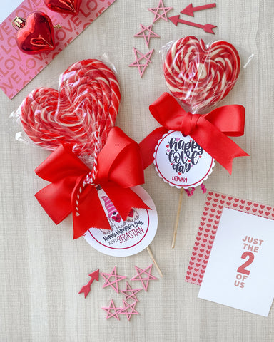 Paleta de Corazón c/ Tag Personalizado