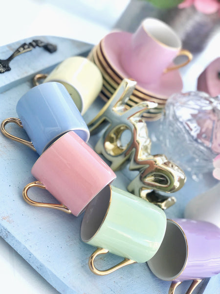 Set de Tazas Pastels - Expresso