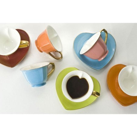 Set de Taza de Corazón Expresso - 3onz (6 Unids)