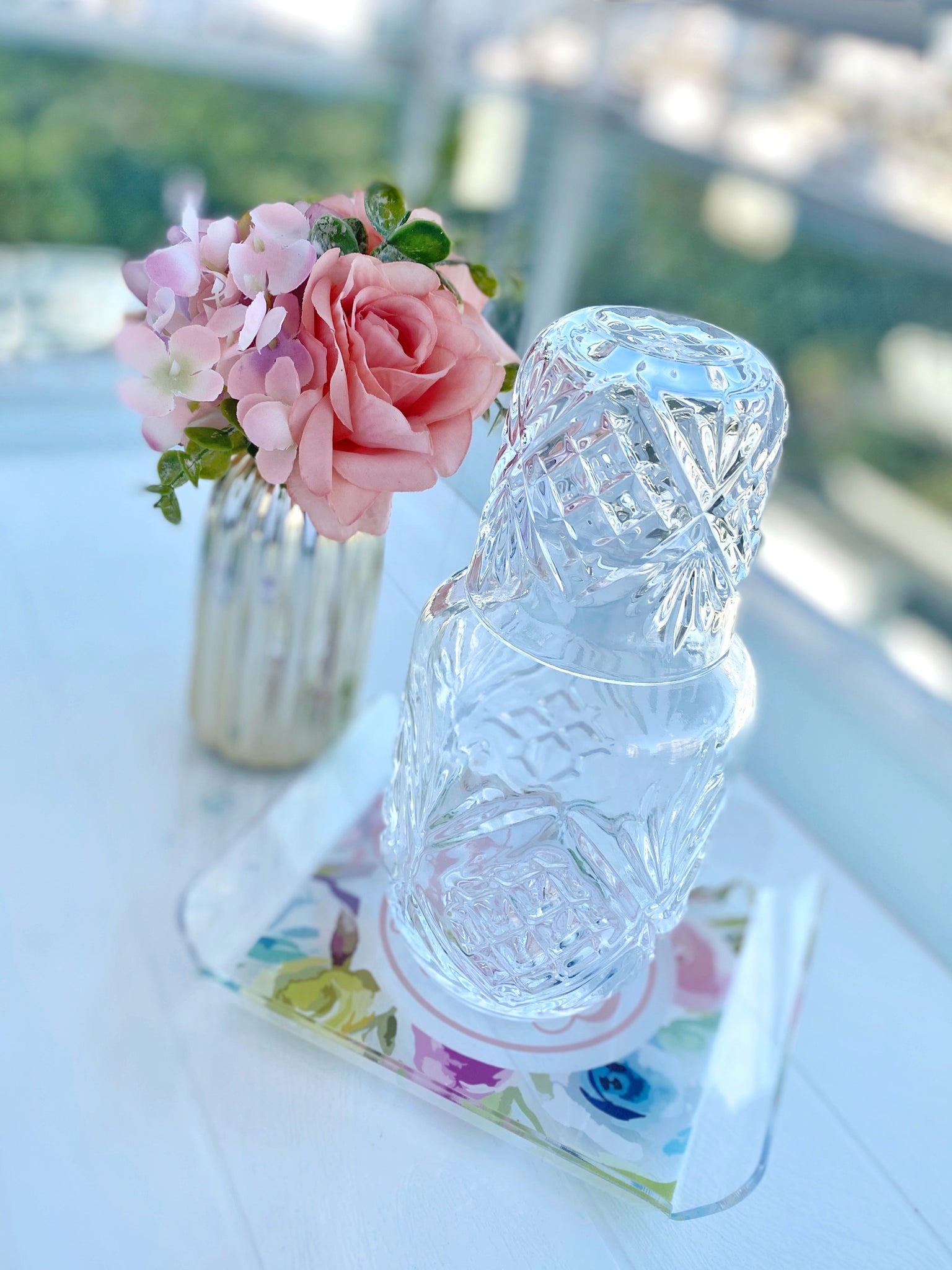 ACUARELLA GARDEN | Nighstand Water Jar Set