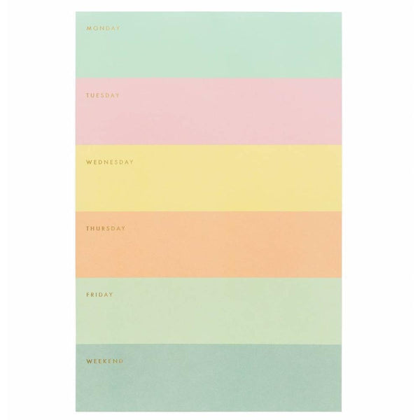 Rifle Paper Co. - Color Block Memo Pad - Week