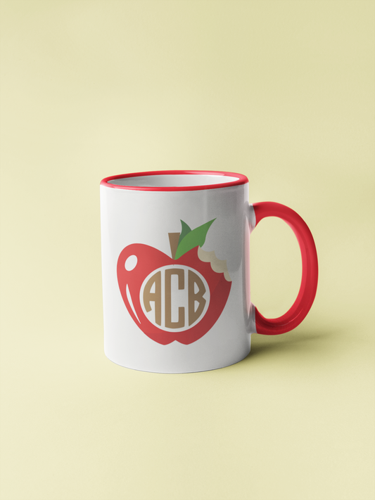 Mug “Apple Monogram” - Teacher's Faves