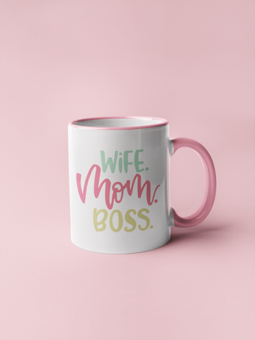 Mug "Wife - Mom - Boss" | MADRES