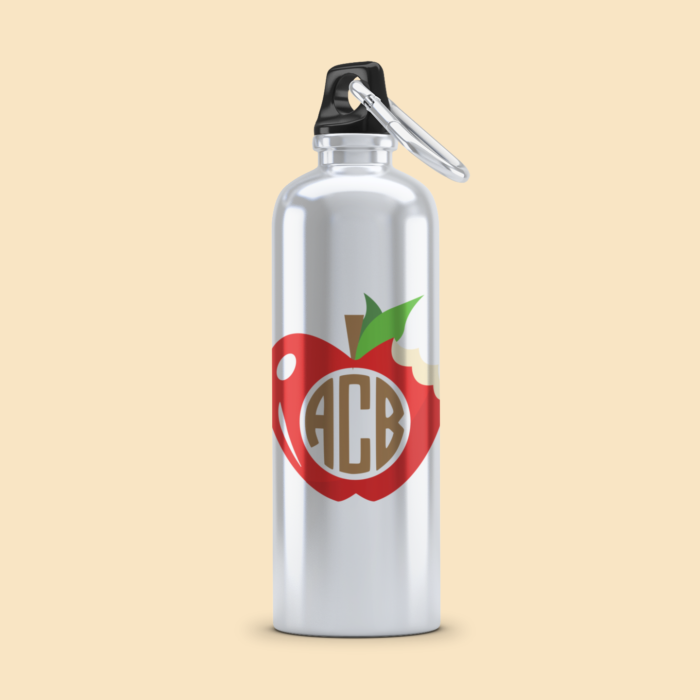 Botella Metálica“Apple Monogram” - Teacher's Faves