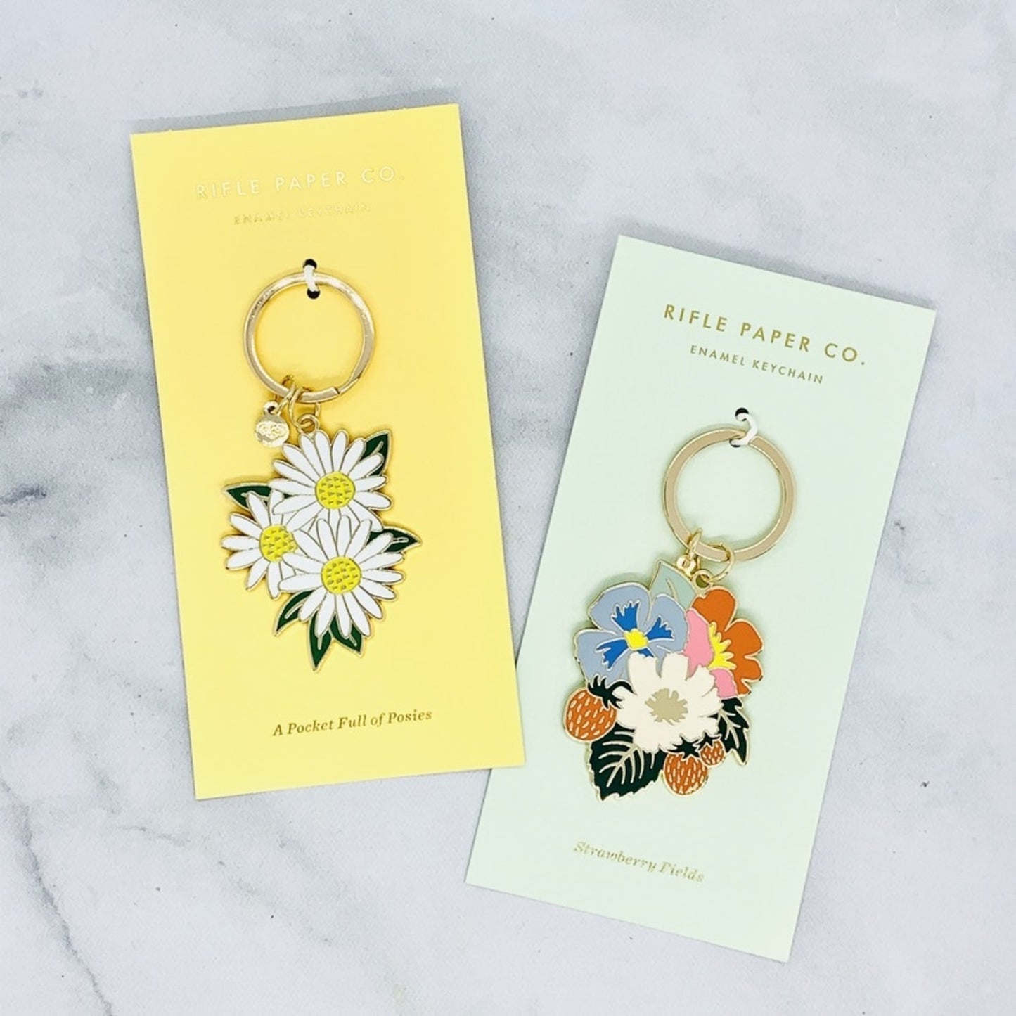 Llavero "Marguerite" - Enamel Keychain Rifle Paper Co.
