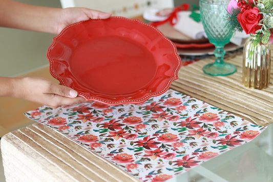 Individuales Impermeables - Acuarella Garden Christmas