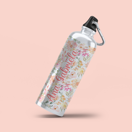 Botella Metalica Flowers | Bonjour Dalia