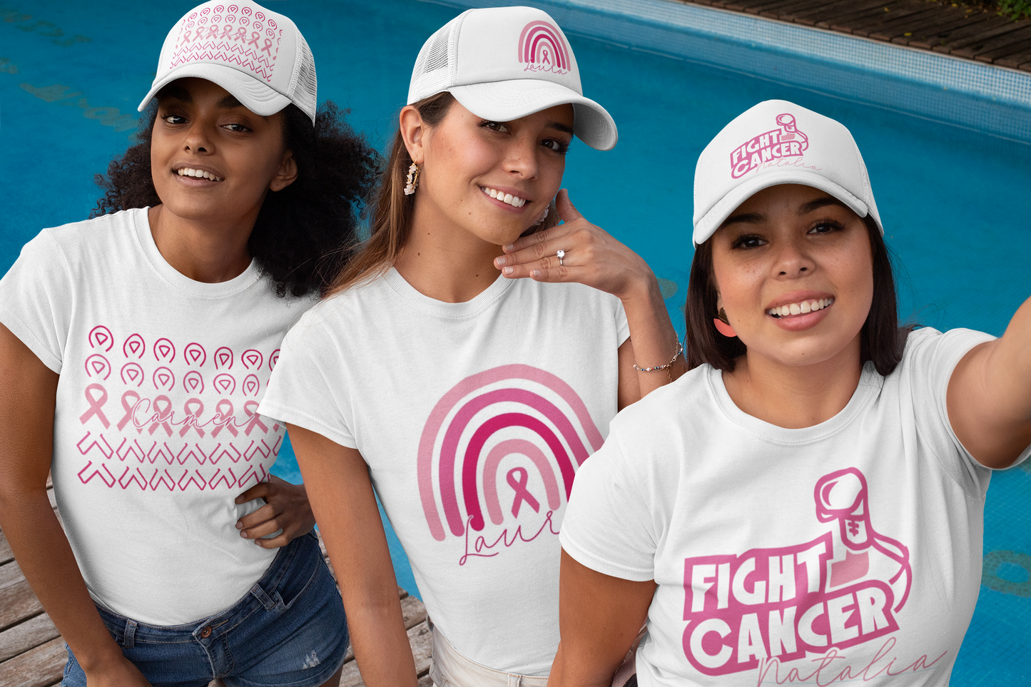 T-Shirt Fight Cancer - Ellas Contra el Cáncer